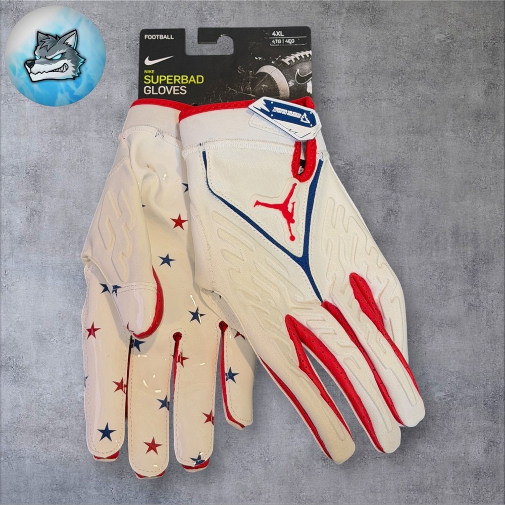 Nike Jordan Superbad USA Stars Player Edition Football Gloves 4XL HF6652-146